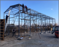 Čelična konstrukcija - montažna hala u Staroj Pazovi dimenzija 8 x 24 x 6m